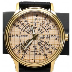 Golden Graph Radian Math Unit Circle Trigonometry Wrist Watch