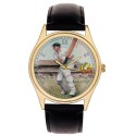 Sir Don Bradman at Lords Vintage Art Cricketing Collectible 40 mm Wrist Watch