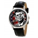 John F. Kennedy JFK Classic Stars and Stripes Art Collectible 40 mm Solid Brass Wrist Watch