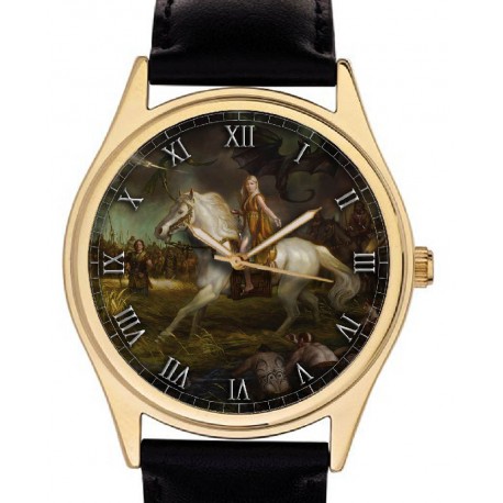 Beautiful Game of Thrones Collectible Wrist Watch. 40 mm Unisex / Boyfriend Size. Classic Equestrian Art.