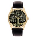 Beautiful Celtic Tree Of Life Art Solid Brass Symbolic Collectible Wrist Watch