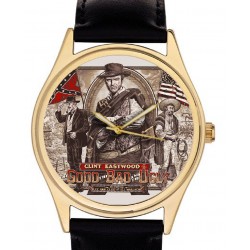 Good, Bad, Ugly. Classic Clint Eastwood Hollywood Art Collectible Wrist Watch