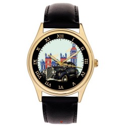 Vintage Motoring Art London City-Scape Collectible Automobilia Art Wrist Watch