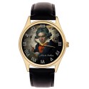Ludwig Von Beethoven Symphony Art Beautiful Solid Brass Music Lover Wrist Watch