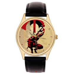 Deadpool Crimson Blood Red Postmoderne Anti-hero Comic Art Collectible Wrist Watch