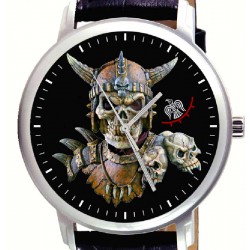 Viking Skull Art Steampunk Collectible 40 mm Graphic Art Wrist watch
