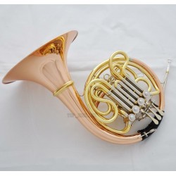 Campana desmontable de doble cuerno francés rose brass con Case Pro Artiste Edition