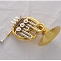 French Horn Bb Mini Piccolo Compact Pocket Horn with Case and Mouthpiece
