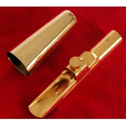 Baritone Saxophone Mouthpiece, Eb Sax Size 7, Super Gold Plated Brass Metal