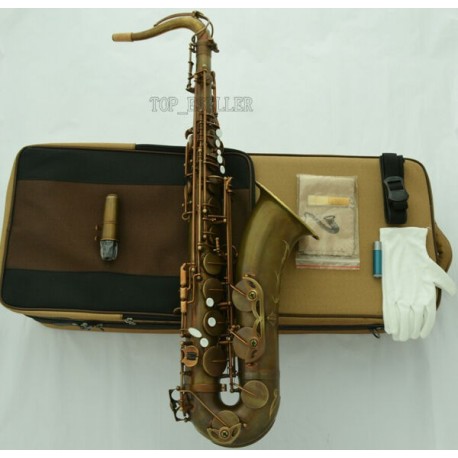 Tenor Saxophone VI Model Sax With Case Professional Brown Color Antique