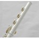 Open Hole Silver Flute Offset G Key B foot Split E With Case Professional Series. 17 holes