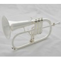 Bb Flugelhorn Monel Valve Professional Silver plated brand horn with case