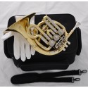 Gold Mini French Horn Cupronickel Tuning Pipe Bb Pocket horn Engraving Bell