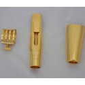 Professional Gold Plated Metal Mouthpiece for Tenor Saxophone Bb Sax TG
