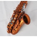 Curved Soprano Saxophone Bb sax Abalone Key Engraved Bell. Ultra Professional Matte Coffee