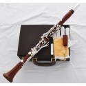 Professional Grenadilla Rose Wooden Clarinet Silver 19 Key Boom System With case