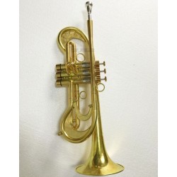 Customized Professional Bare Brass Trumpet Flumpet Horn 5.354'' Bell With Case