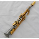 Professional Black nickel Sopranino Saxophone Eb Sax Low Bb to High E With Case
