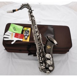 Professional Superbrass 7000 Model Tenor Saxophone Black Nickel Siver Sax With CASE