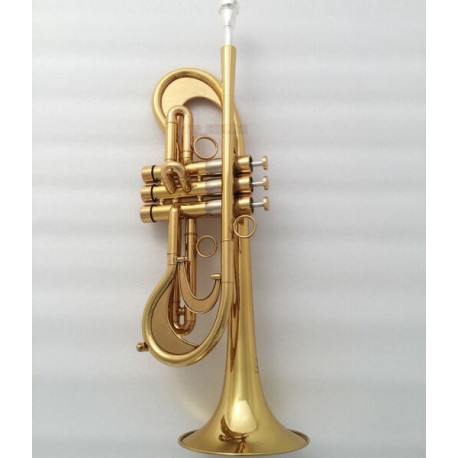 Professional Customized Gold Trumpet Monel Valves Flumpet Horn With Case