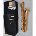 Professional Golden Baritone Saxophone Eb SAX Hand Engraving Bell Free Shipping