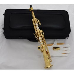 Professional Gold Eb Sopranino Saxophone Low Bb High E sax Italian pads Case