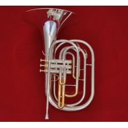 Pro Silver Plated Marching French horn gold plated valves cup With Case