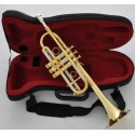 Professional Gold Heavy C Trumpet Horn Monel Valve 5'' Bell With Case