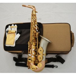 Concert Professional Rose Brass Alto Saxophone Eb saxofon Cupronickel Bell