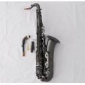 Professional Satin Black Nickel C Melody Saxophone High F# sax 2 Necks With Case
