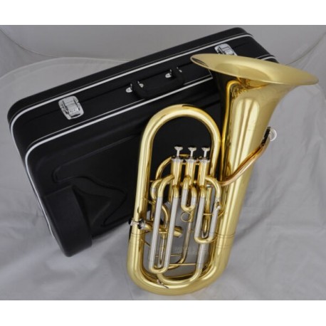 Professional Gold Lacquer 3+1 Piston Euphonium Superbrass Brand horn Bb Key w/Case
