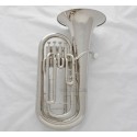 Professional Silver Nickel Euphonium horn 4 Valves With Case