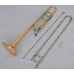 Professional Phosphor Brass Tenor Trombone Bb/F Key Cupronickel Tuning slide