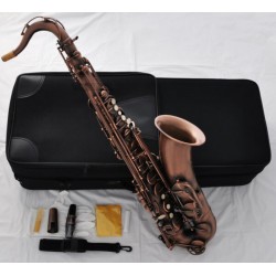 Professional Qualtity Red Antique Tenor Saxophone Engraving sax Italian pad