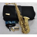 Professional Yellow Antique 54 Reference Alto Sax Saxophone High F# Metal Mouth