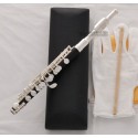 Top Silver Plated C Key Piccolo Flute Black Bakelite Body Italian pad With Case