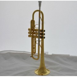 Professional Reverse Leadpipe Trumpet Engraving Bell Gold horn Abalone With Case