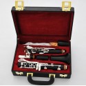 Professional 18 Key A Clarinet Ebony Wooden Body Italian Pads Case