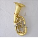 Professional Gold Lacquer Euphonium 4 Rotary Valve Bb Horn With Case Mouthpiece
