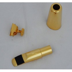Gold Plated Metal Soprano Saxophone Sax Mouthpiece