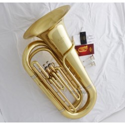 Professional Gold Superbrass Tuba Horn Bb Keys Monel Valves 2 Mouthpiece With Case