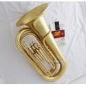 Professional Gold Superbrass Tuba Horn Bb Keys Monel Valves 2 Mouthpiece With Case
