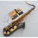 Professional Superbrass Black Nickel Tenor Sax Saxophone Free Metal Mouthpiece Case