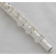 Open Hole Silver Flute Offset G Key B foot Split E With Case Professional Series. 17 holes