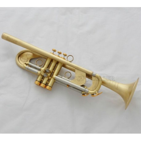 Professional Matt Heavy Trumpet Germany Brass Customized Horn Monel Valve + Case