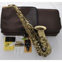 Professional Superbrass est Alto Saxophone Matte Antique Sax Eb High F# W/Case
