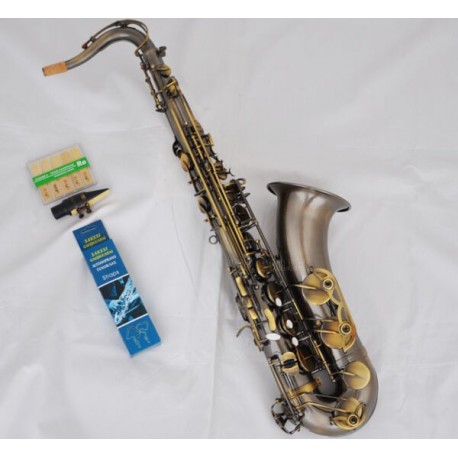 Professional Quality Antique Tenor Saxophone High F# Sax Free 10pc Reeds Case