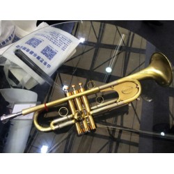 Professional Italy Designed Heavy Trumpet horn Matt Brushed Brass case