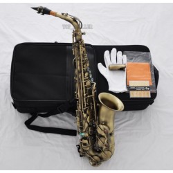 Professional Antique Alto Saxophone Eb Sax High F# Abalone Shell Keys with case