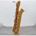 Support Professional Baritone Saxophone Gold Superbrass Sax Eb Low A 2 Neck W/Case